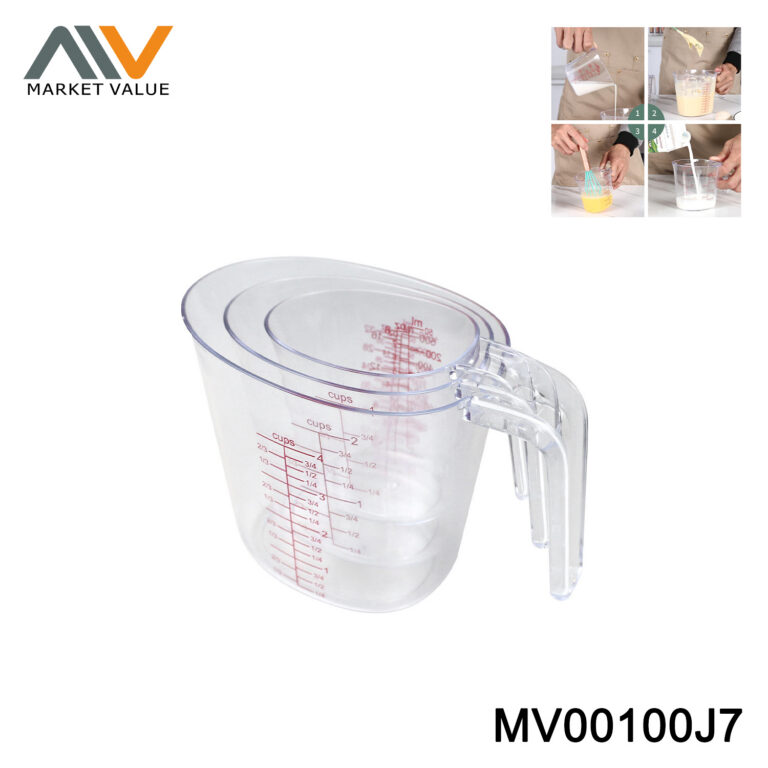 250/500/1000ML SETS OF 3PCS PLASTIC MEASURE CUP
