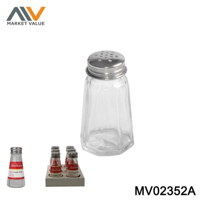 GLASS SALT & PEPPER 6PK IN PDQ