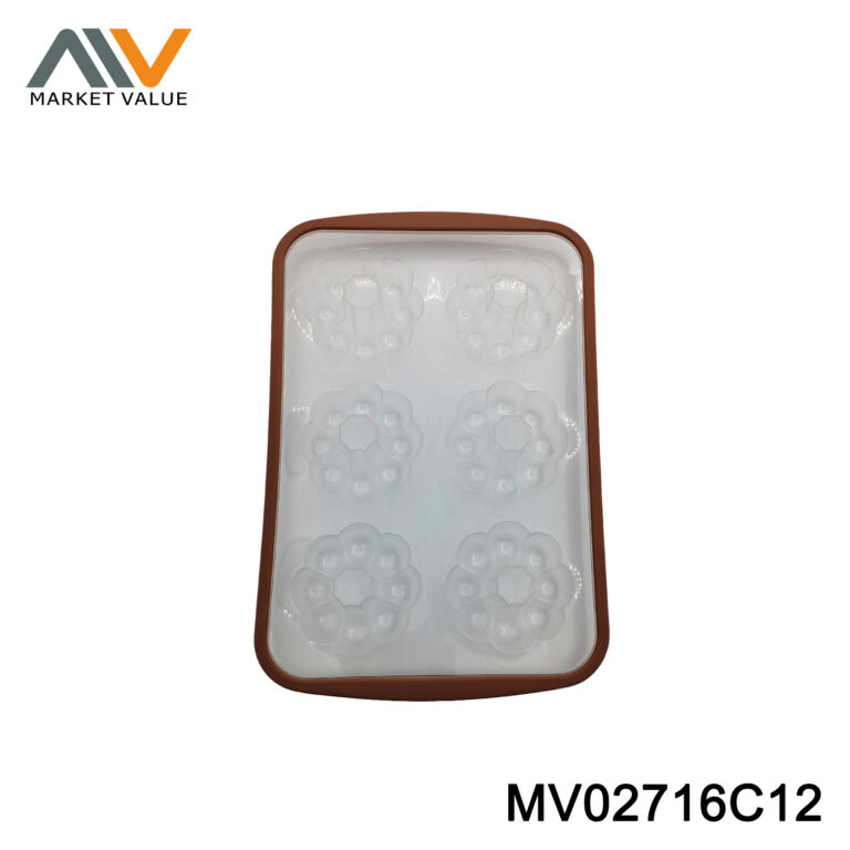 Silicone heart shape muffin mould 6pc W card