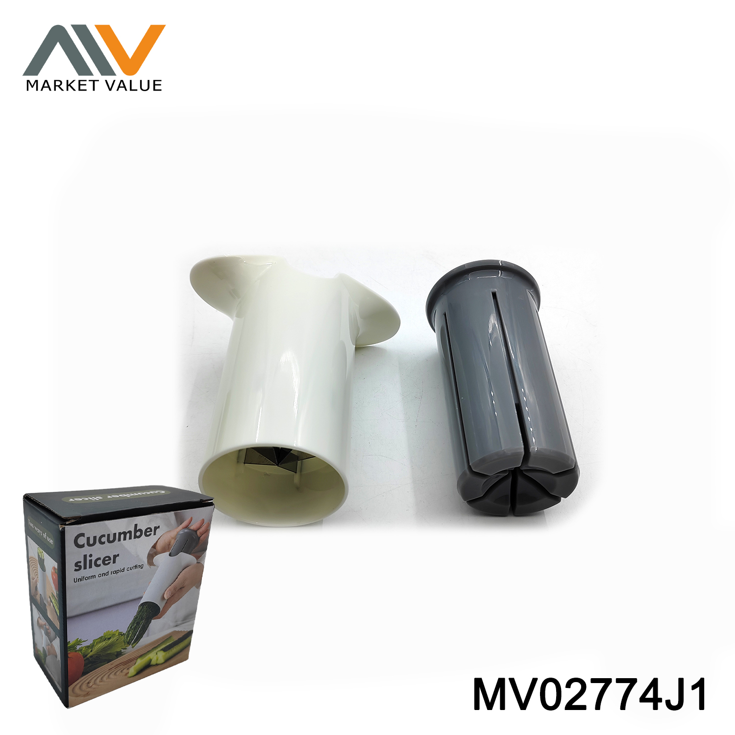 MV02774J1 ABS CUCUMBER SLICER IN COLOUR BOX