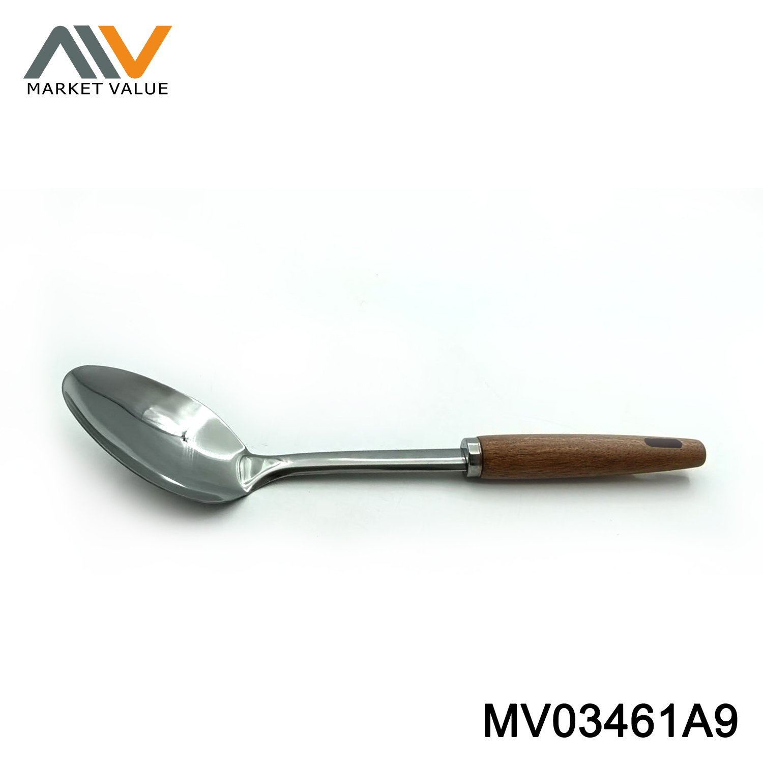 Stainless steel solid spoon