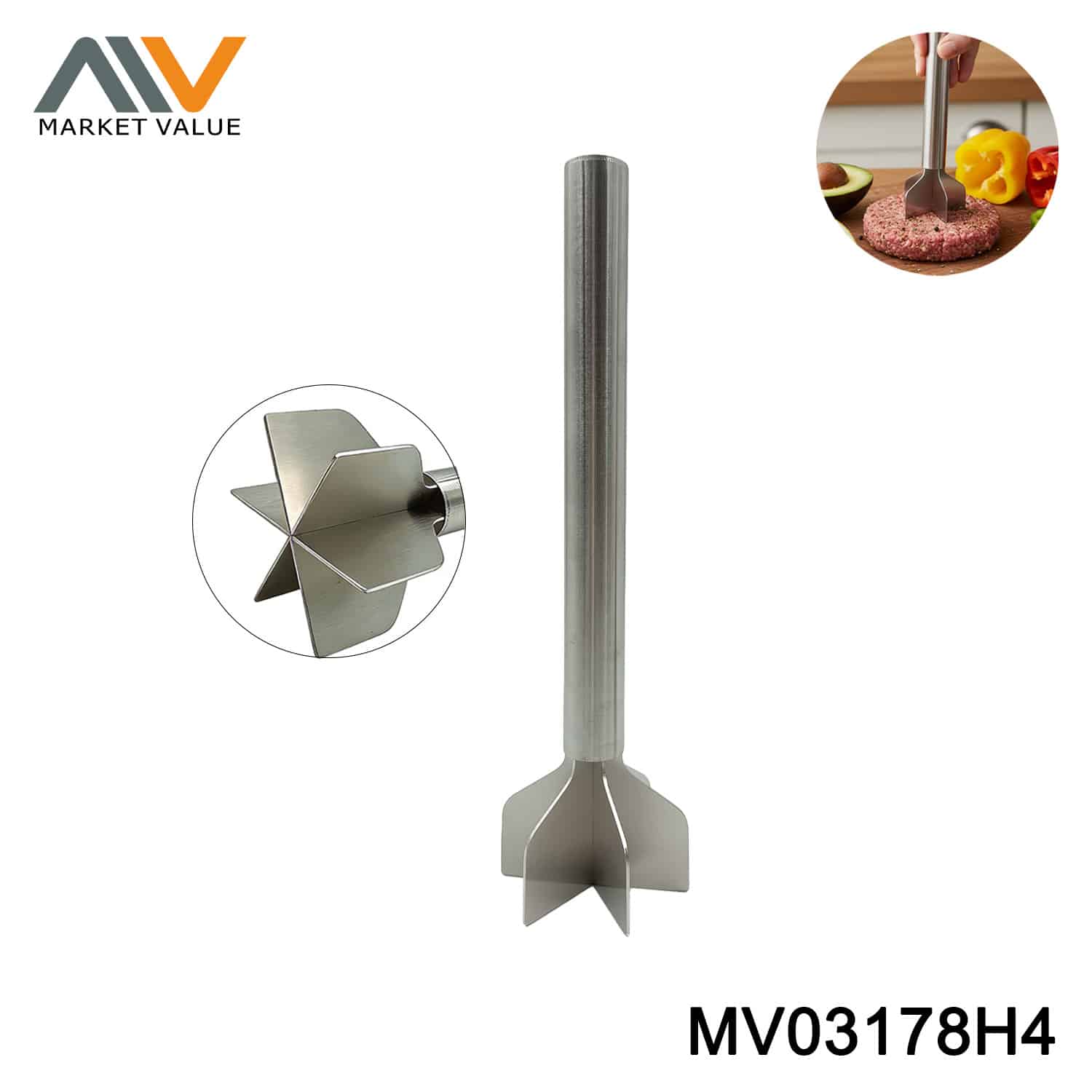 MV03178H4 SS MEAT Chopper Tool TC