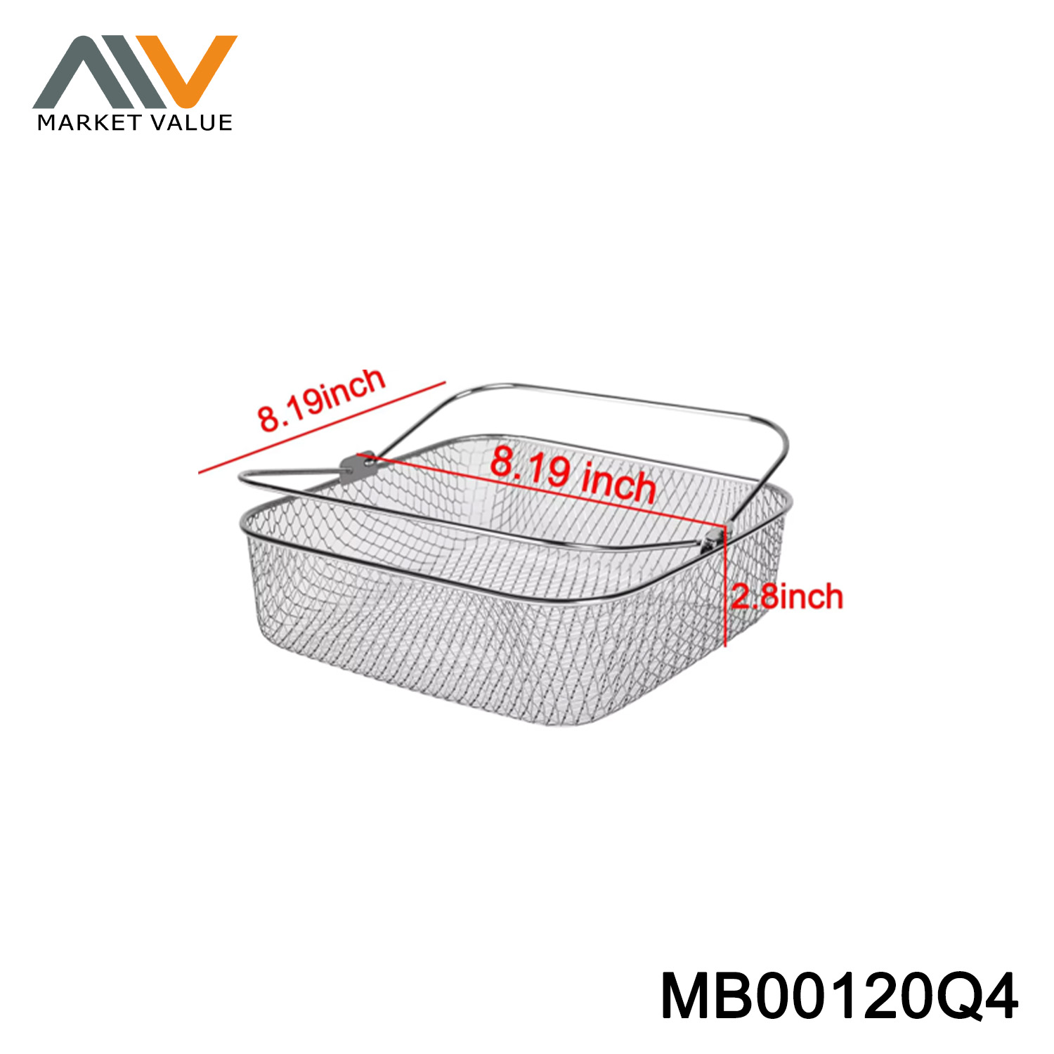 20*20CM Square Air Fryer Basket