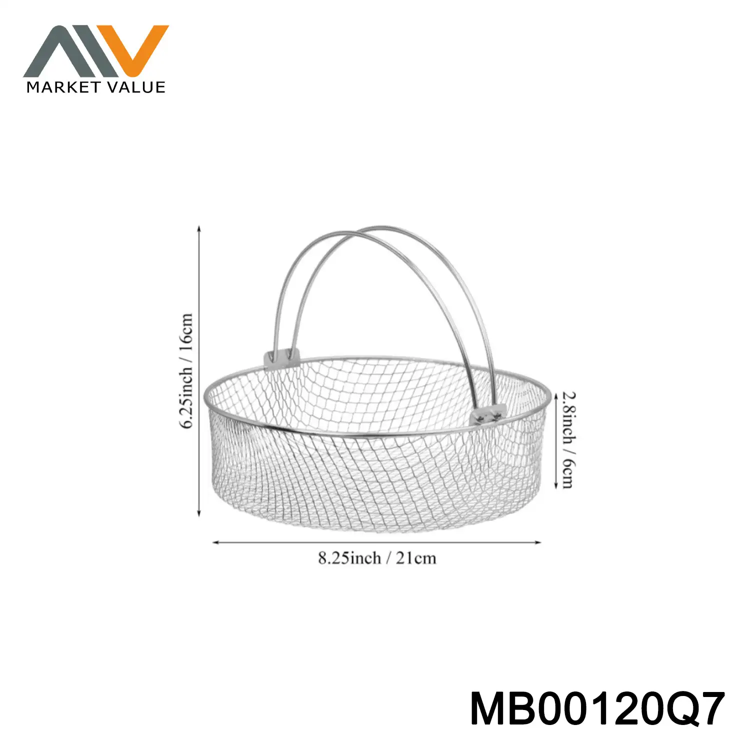 21CM Round Air Fryer Basket,TC