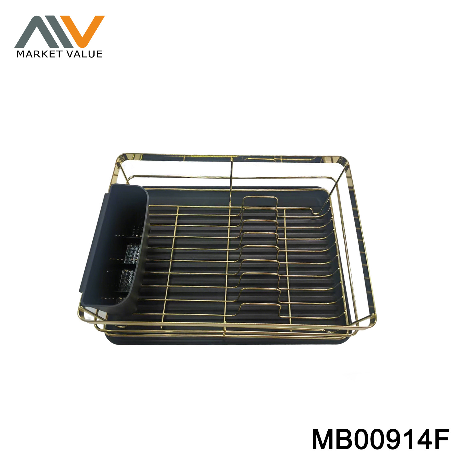 MB00914F 3PCS Wire Bowl and plate Holder w pp tray cutlery holder