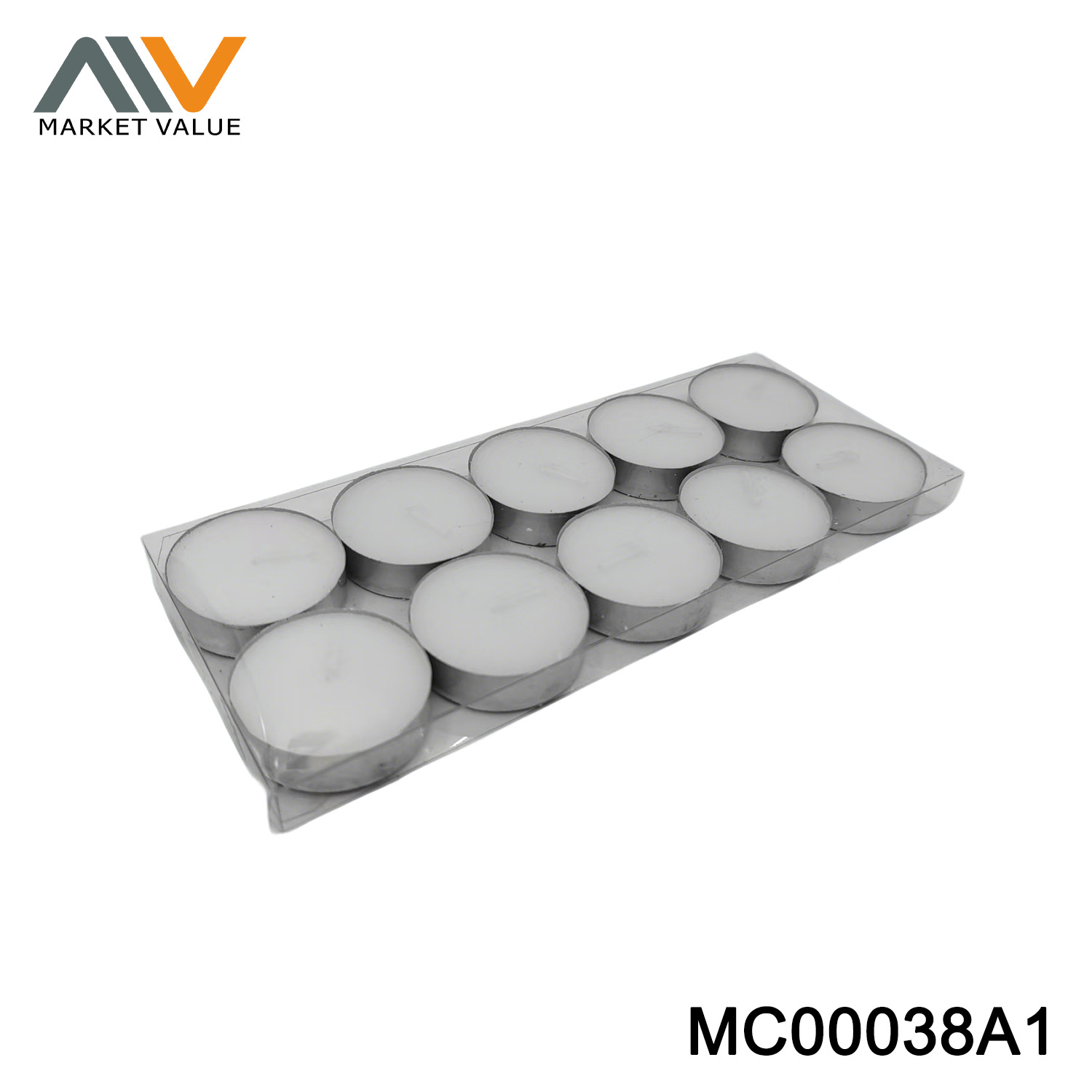 10pk Warm Candle IN PVC box