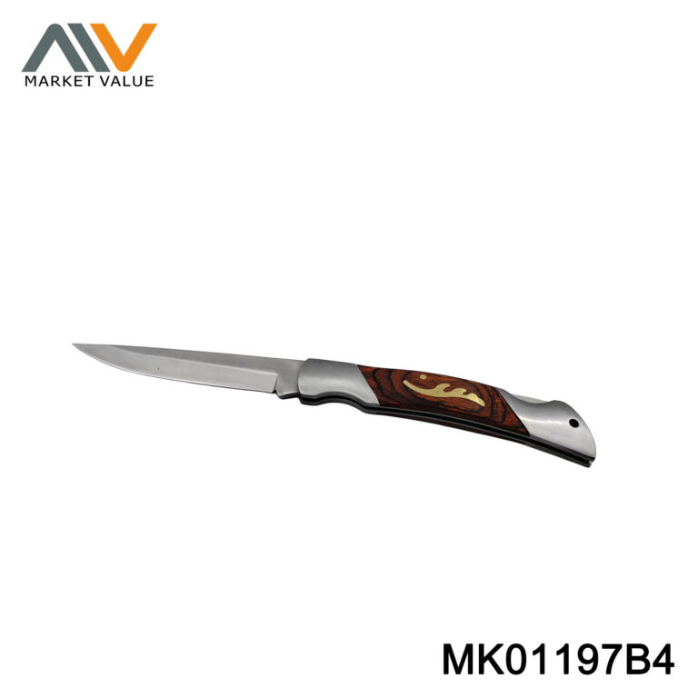 4.5"Folding Knife With Wooden Handle