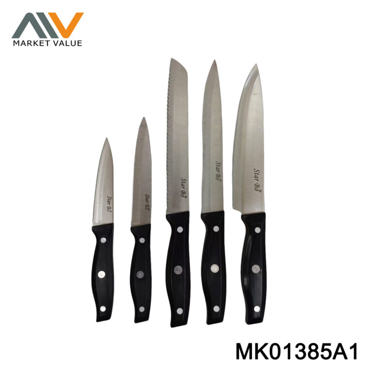 5PK Kitchen Knife Set With ABS Handles