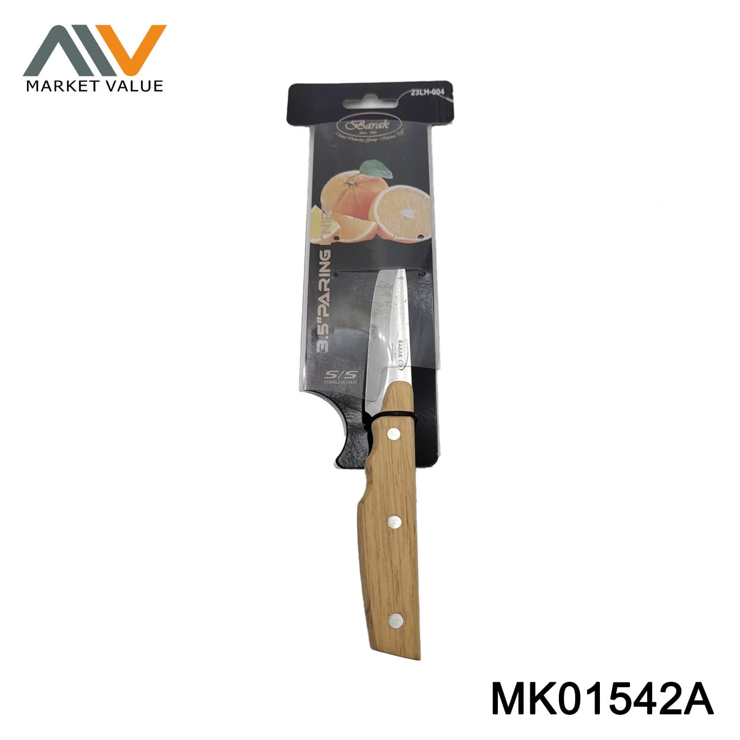 3.5" Paring Knife With Wooden Handle