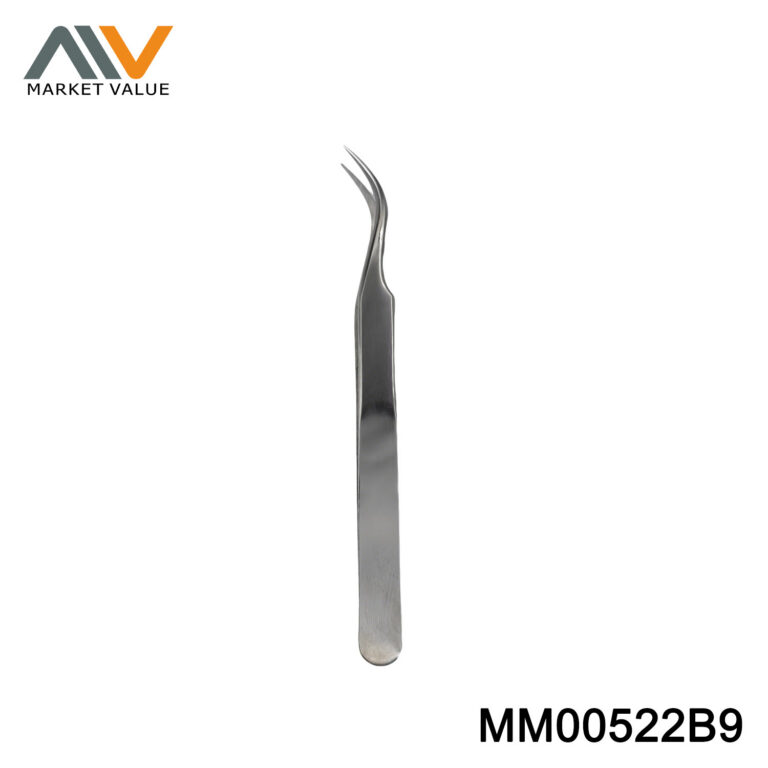 S/S Curved Tip Tweezers Satin Finish，B/C