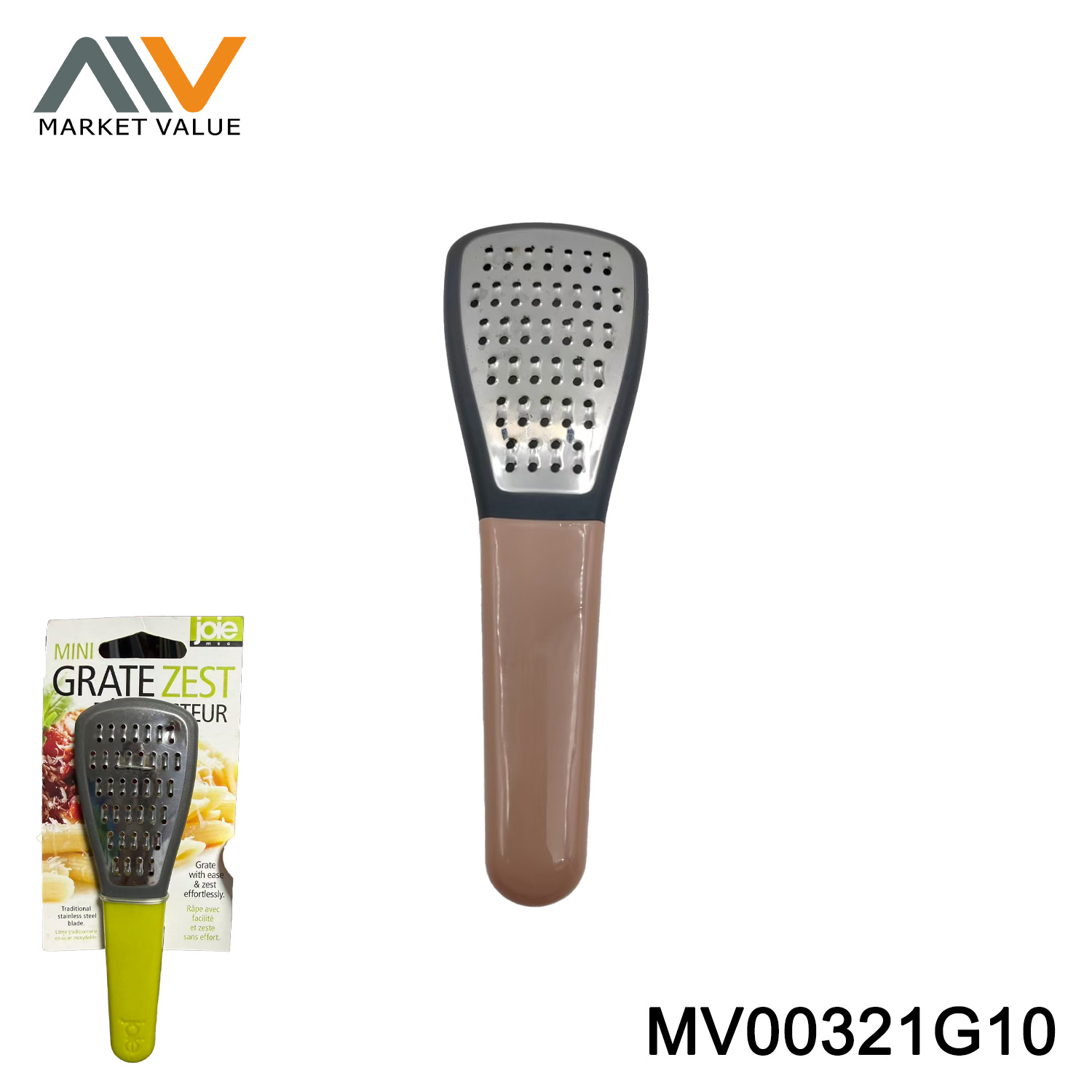 MV00321G10 ASST Cheese Grate PLASTIC Handle TC