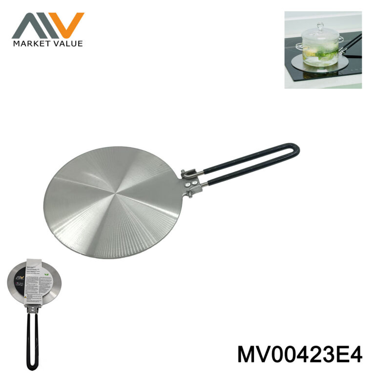 3 ply Induction Plate With Foldable Handle wheel card