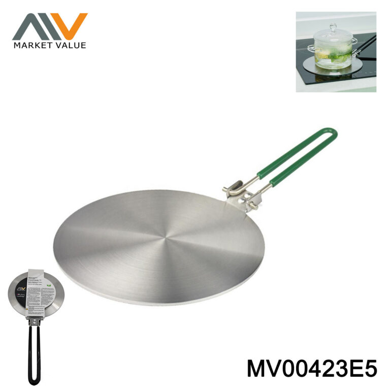 3 ply Induction Plate With Foldable Handle wheel card