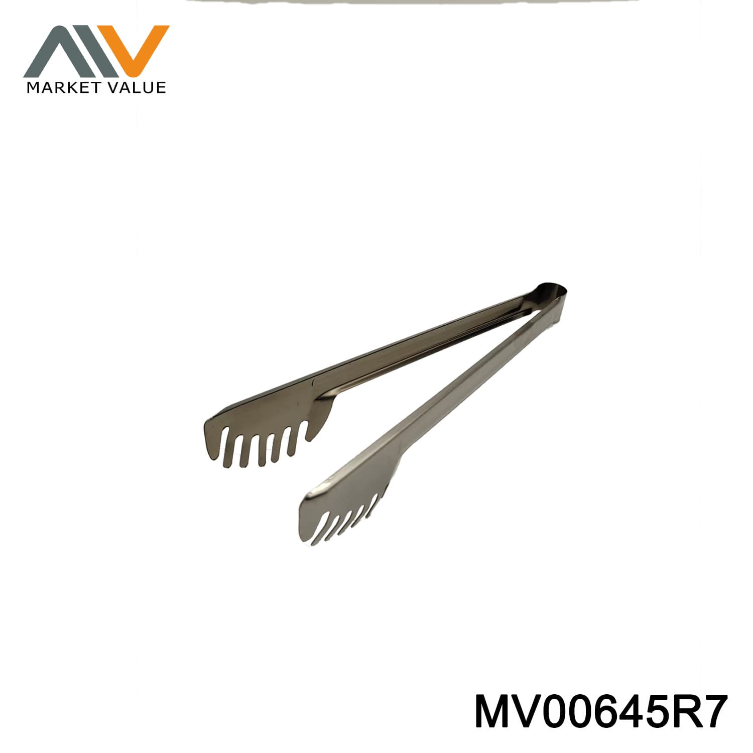 11.5"SS Food Tongs with Serrated Tips