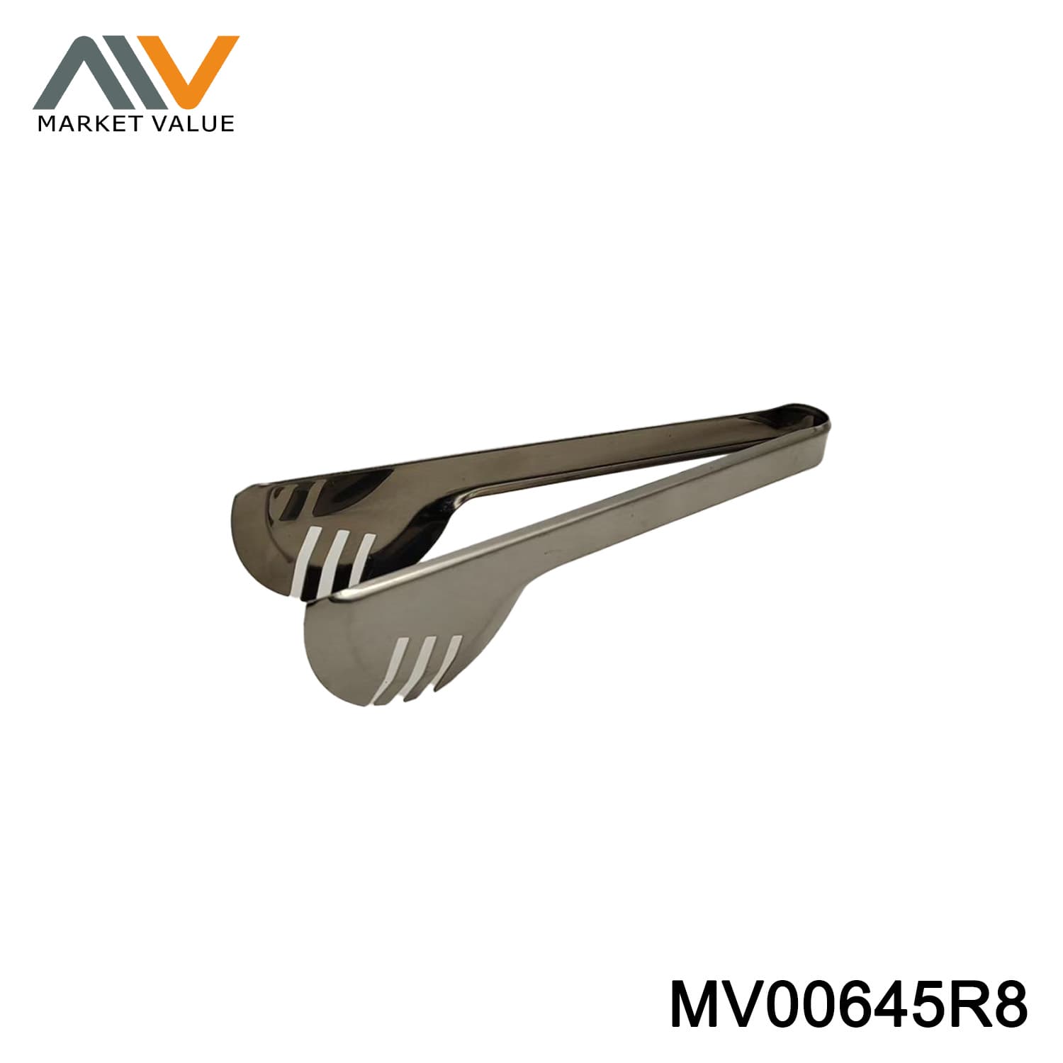 9.5"SS Food Tongs with Serrated Tips