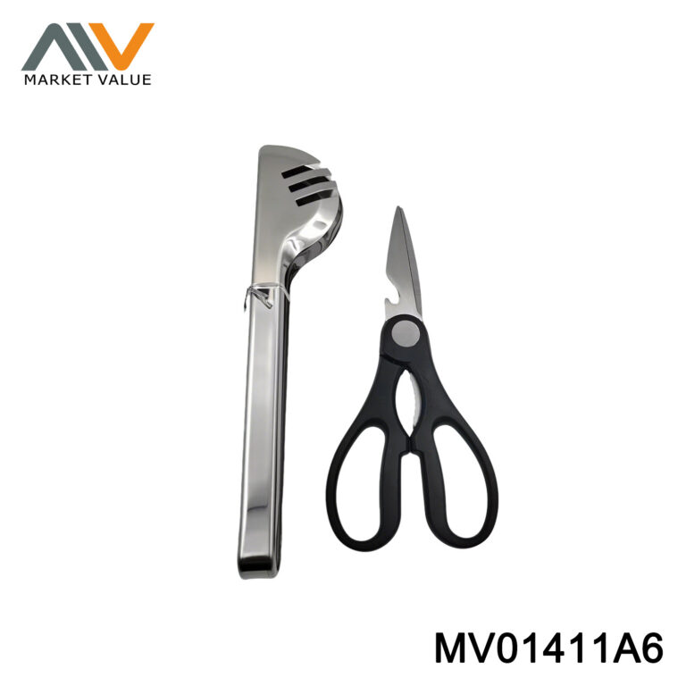 2PCS Kitchen Tool Set，Food Tong & Kitchen Shears