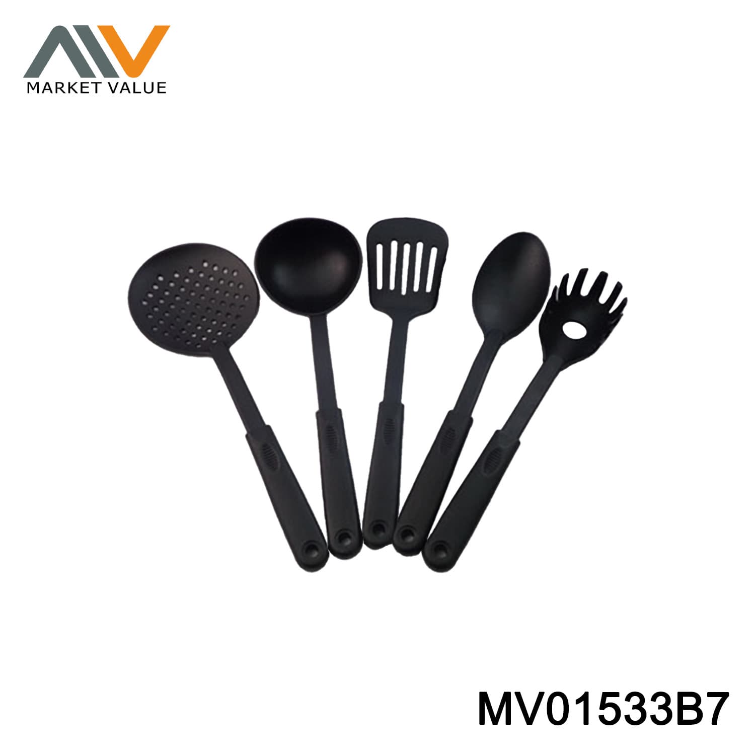 5PCS NYLON KITCHEN TOOLS WITH PP HANDLE
