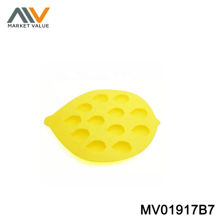 Lemon Shape Silicone Ice Cube Tray (12-Cavity)