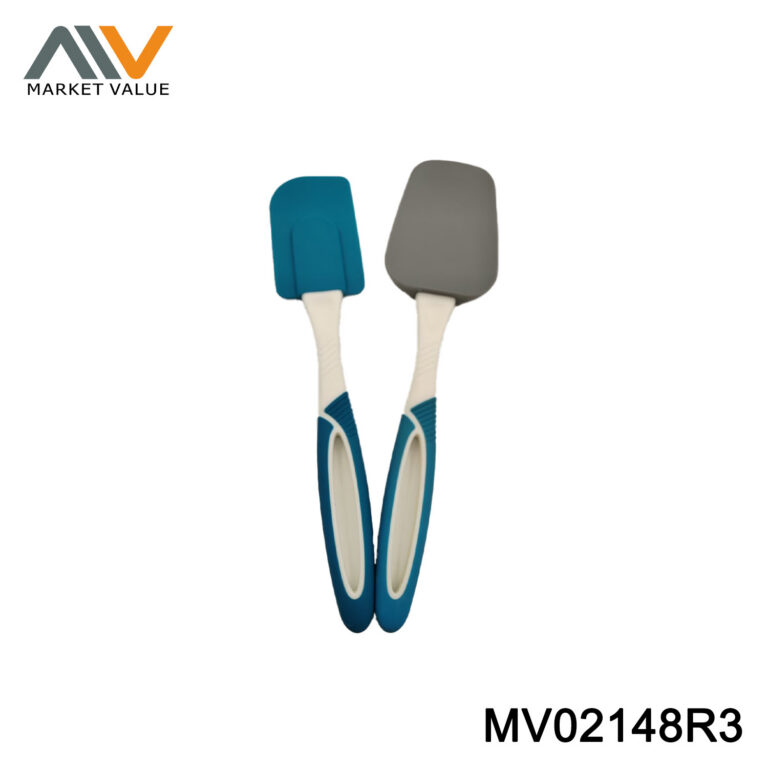 2PCS SILICONE SPATULA WITH PP HANDLE