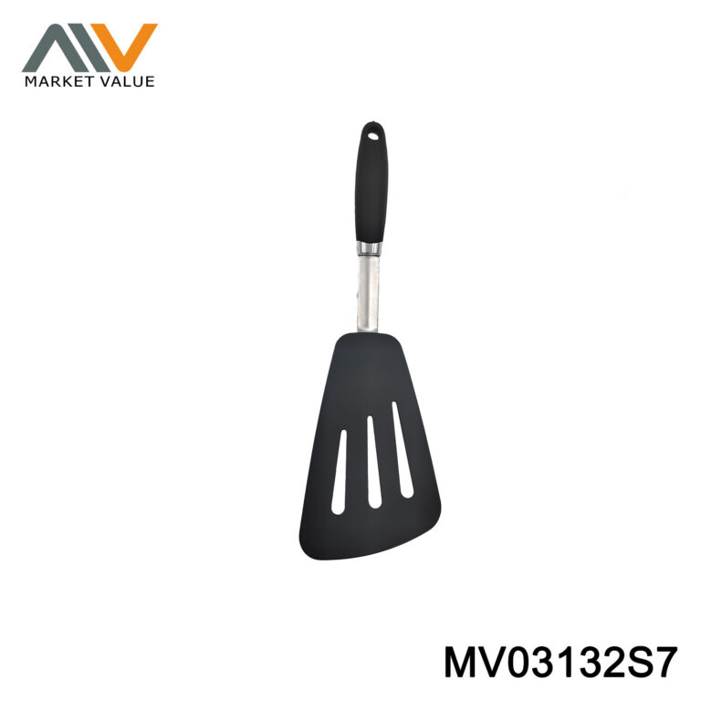 Silicone Slotted Tuener With Stainless Steel TPR Handle