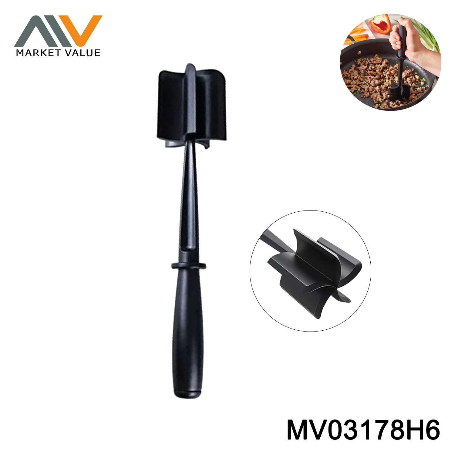 MV03178H6 Nylon MEAT Chopper Tool TC