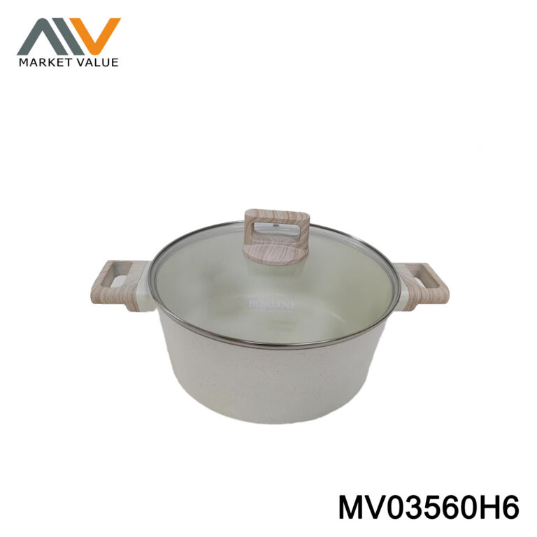 28CM Stock Pot With Glass Lid + Handle
