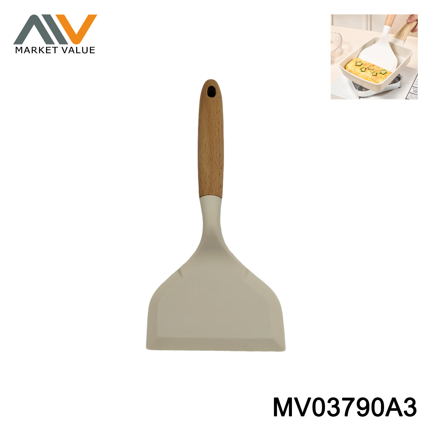 Silicone Corn Turner with Wooden Handle