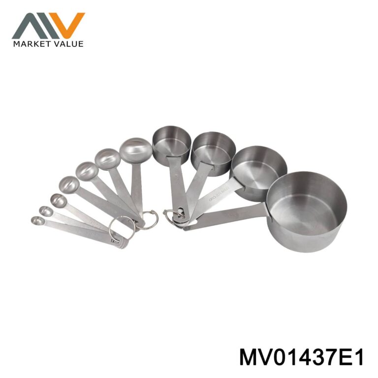 Set of 11PCS 430SS measuring cup & tea spoon