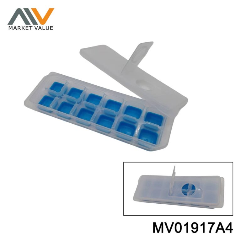 Square Ice Cube Tray with Lid and Filling Hole