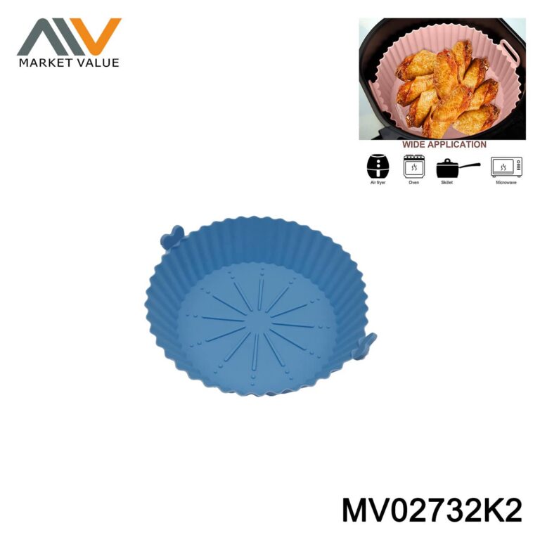 Round Silicone Air Fryer Liner with Handles，Lable
