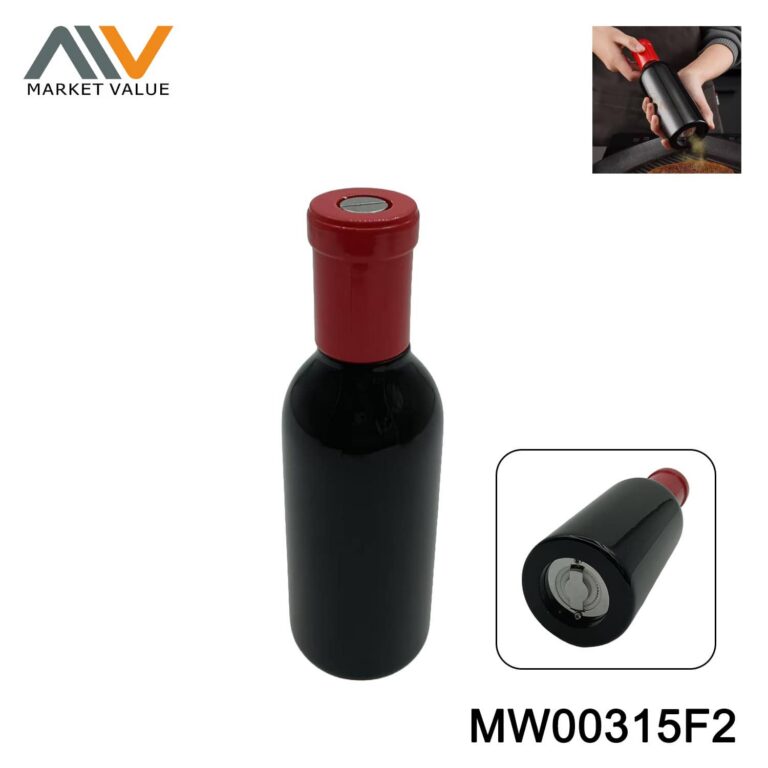 BOTTLE SHAPE OAK WOODEN PEPPER GRINGING IN BOX