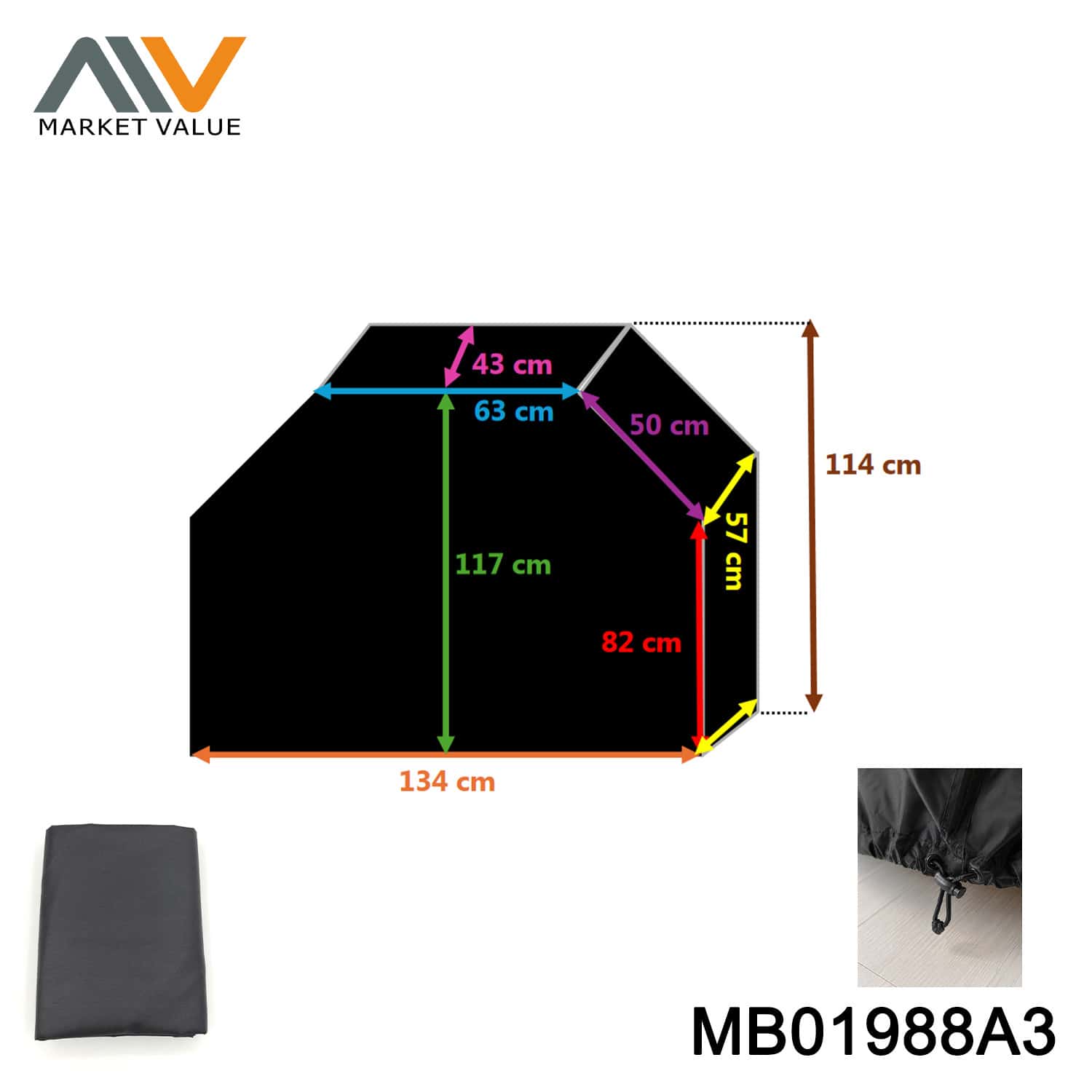 600D PVC Rain Cover Gas-grills IN Polybag
