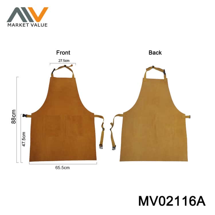 LEATHER COW APRON LABEL