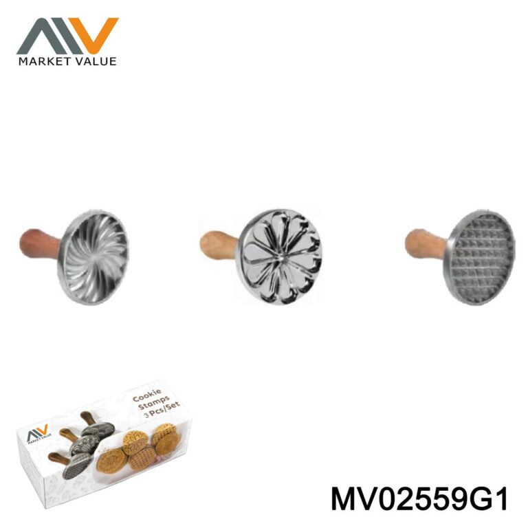 3PK Aluminum Alloy Cake Mould With Color Box