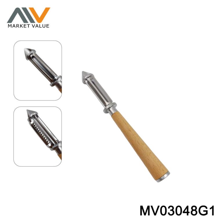 3 in 1 Zinc Alloy Peeler With Beech Wood Handle