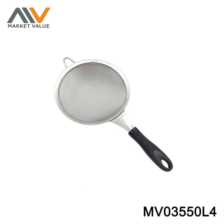 20CM S/S STRAINER WITH PLASTIC HANDLE