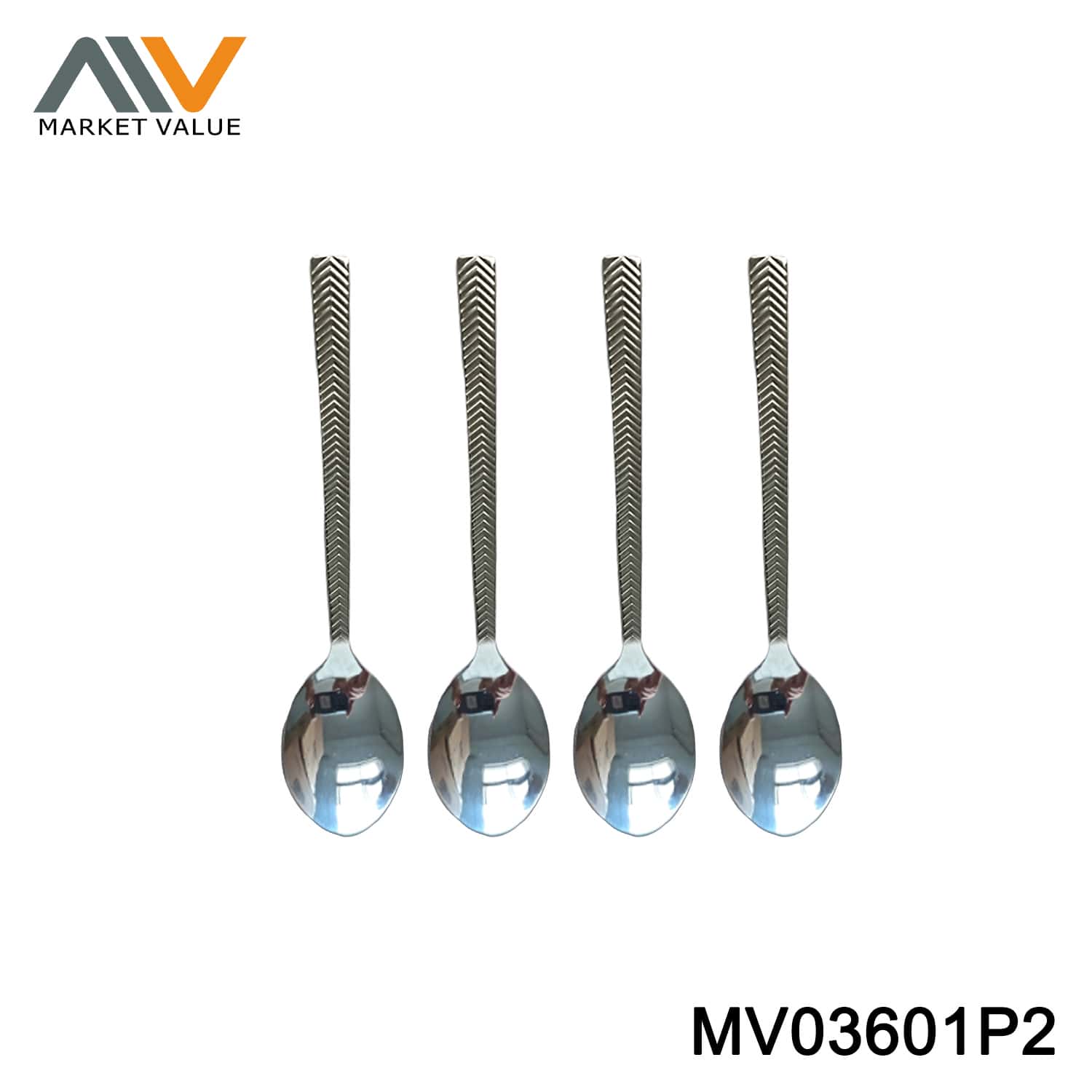 MV03601P2 4PK Stainless Steel Tea Spoon Set