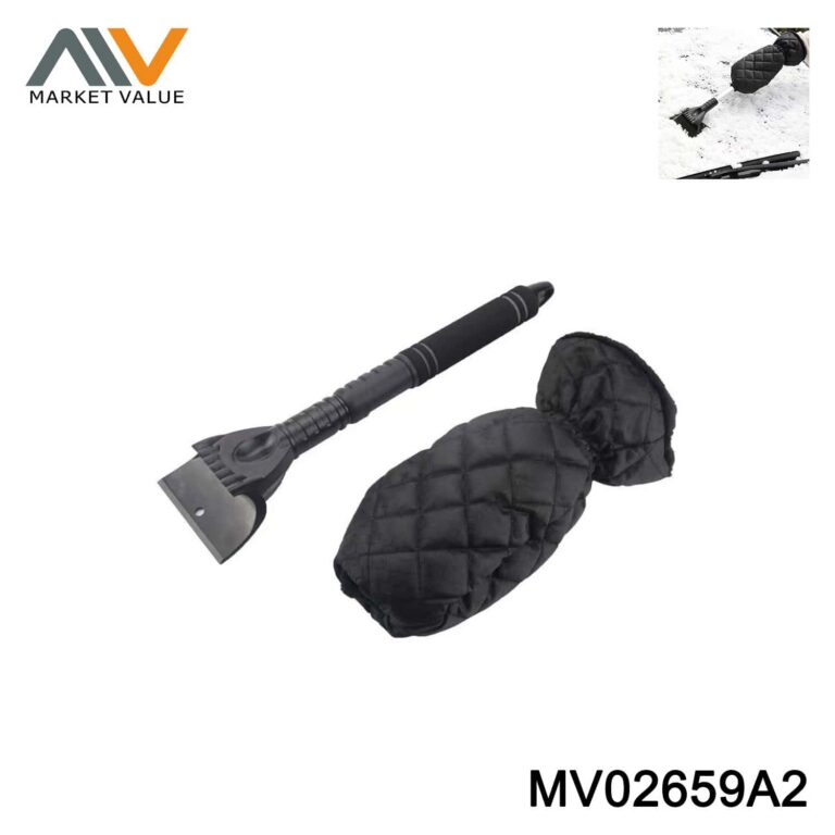 Telescopic Car Ice Scraper with Insulated Mitten