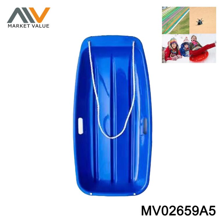 Plastic Snow Sled with Pull Rope，lable