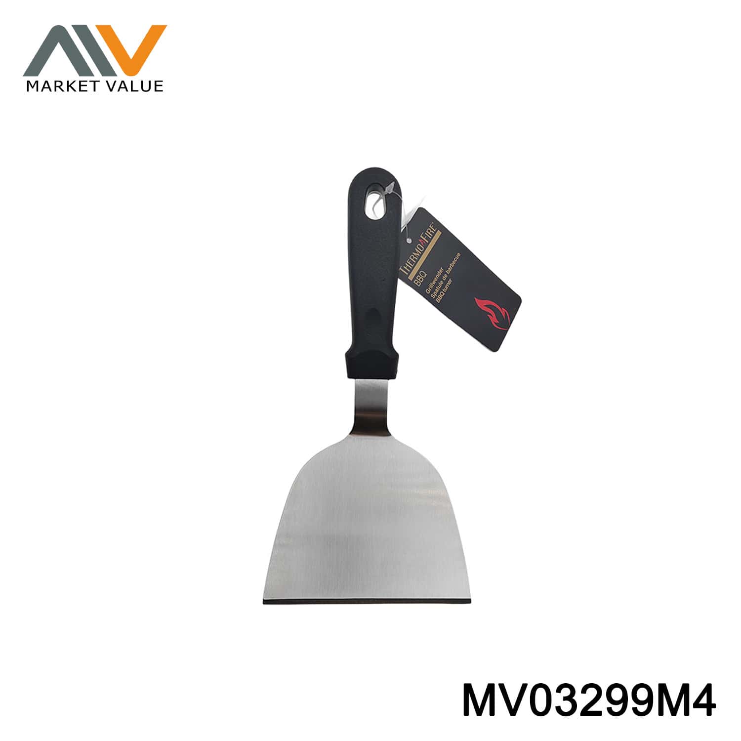 SS BBQ Turner With plastic Handle TAG
